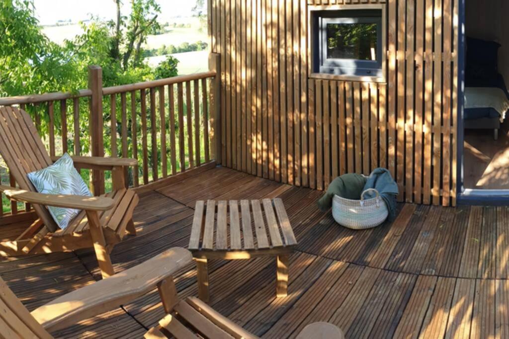Chalet De Charme Avec Piscine Aurade Exterior foto